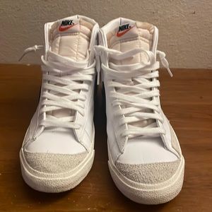Nike all white Blazers